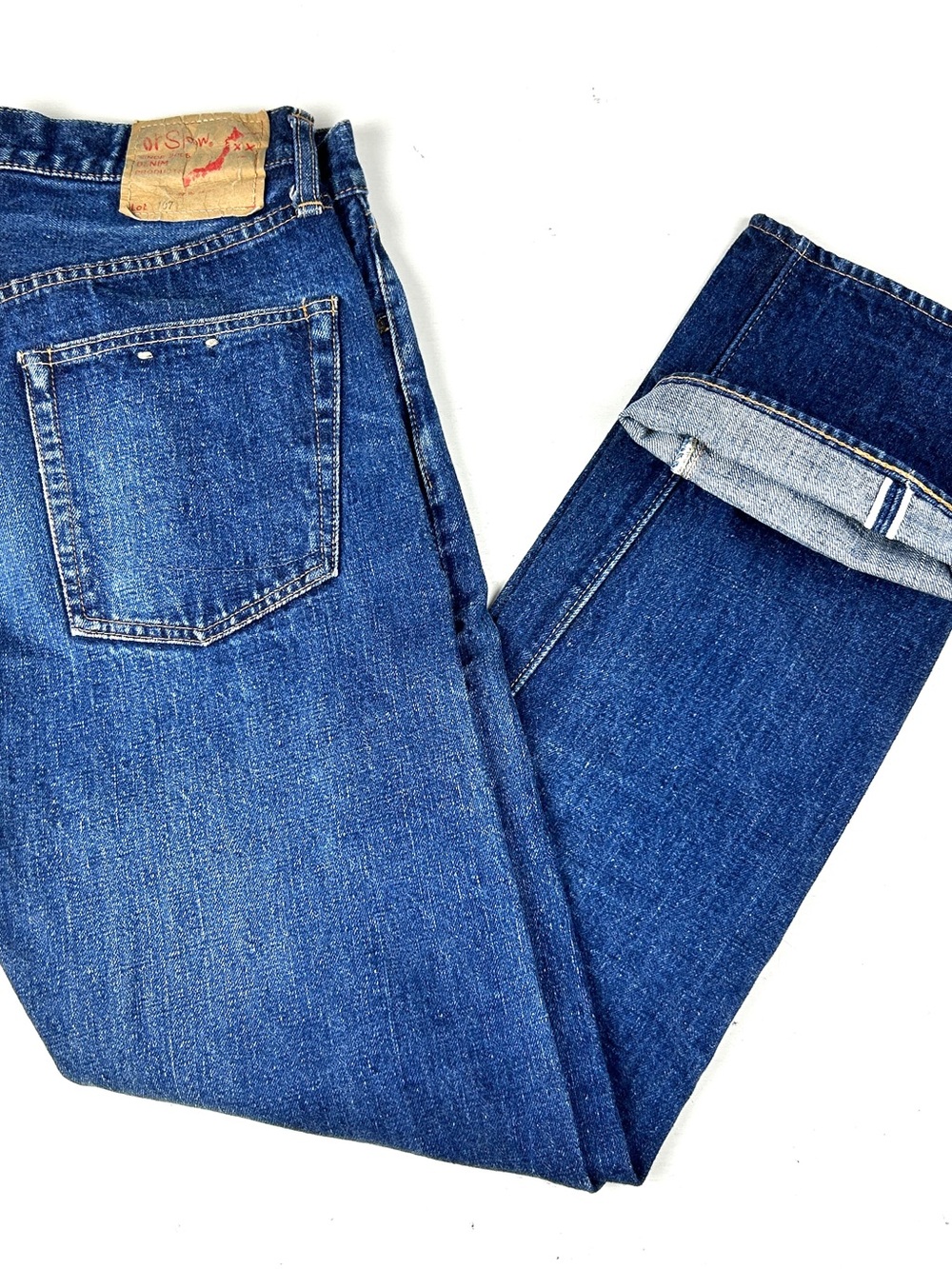 Orslow Blue Jeans Lot 107 sz 1 Waist 30 Inseam 30 Japanese Selvedge denim